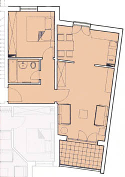 Grundriss der Wohnung